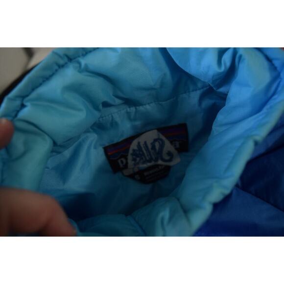 Patagonia Micro Puff Jacket Women’s Size Small Primaloft Silk Milk LOGO Quilted - Picture 4 of 6